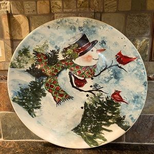 Snowman ☃️ plate